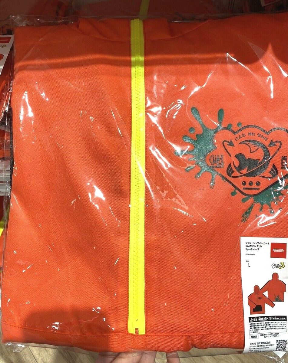 Front Zip Hoodie SALMON RUN Splatoon 3 Nintendo TOKYO Front Zip Hoodie SALMON RUN Splatoon 3 Nintendo TOKYO