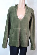 Z Supply Green Ribbed Hoodie - Size L