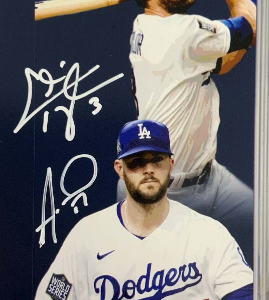 11/20 DODGERS 2020 WORLD SERIES 16X20 PHOTO WITH 10 AUTOGRAPHS MUNCY TAYLOR PSA - Image 3 of 4