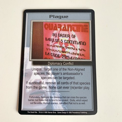 Babylon 5 CCG Trading Card Game Rare Cards - Picture 73 of 99