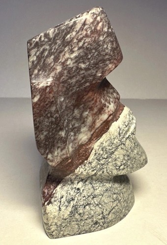 Vintage Abstract Head Carved Marble Sculpture 4” Moai Easter Island - Picture 16 of 19