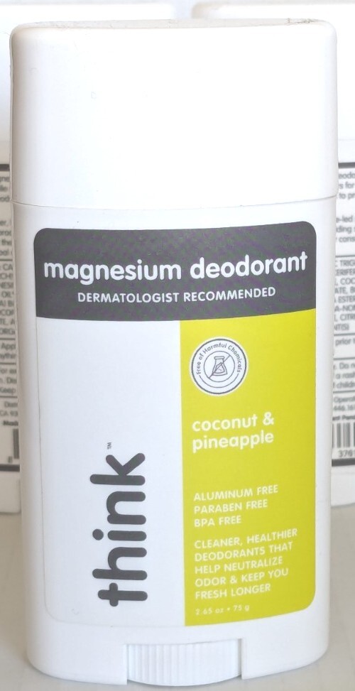 Brand New Lot of 3 THINK Magnesium Deodorant Coconut & Pineapple 2.65 oz x3 eBay