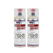 2 Cans SprayMax 3680032 2K Epoxy Rust Cure Primer Beige 14.1 oz Aerosol Spray