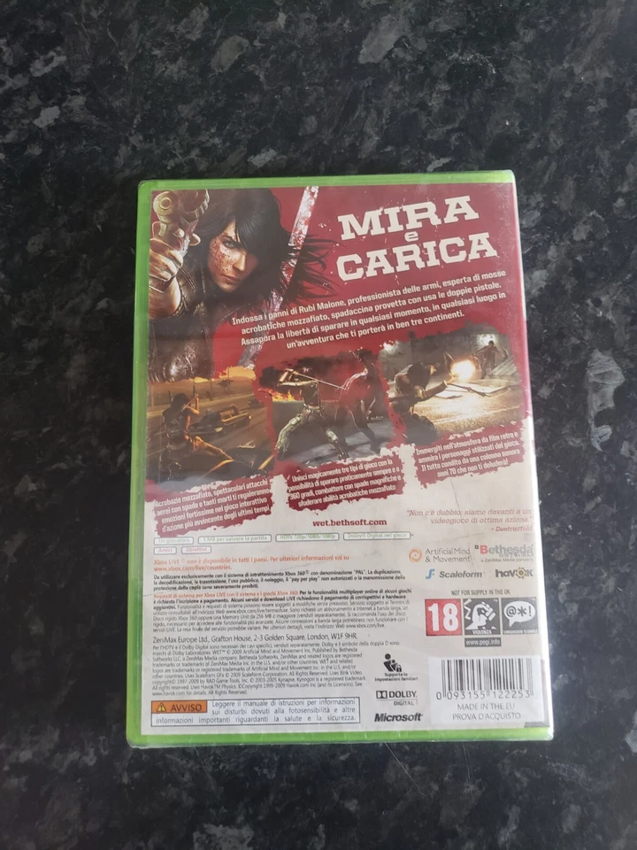 WET Xbox 360 Game New Sealed RARE GAME Italian - Image 4 of 4