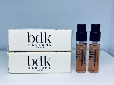 2Pc BDK Parfums Rouge Smoking Eau de Parfum Sample Spray 2ml