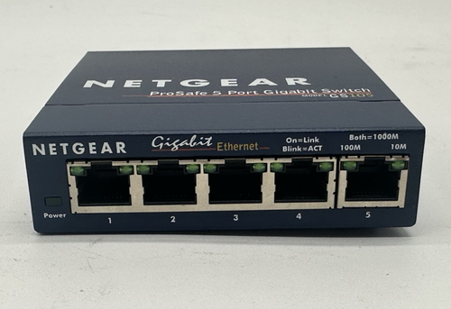 NetGear ProSafe 5 Port Gigabit Switch GS105 v3 /No Adapter - Picture 2 of 6