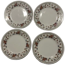Set o 4 Sheffield Anniversary Porcelain Fine China Salad Bread Plate 6.5"