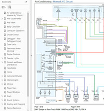 Dodge RAM 1500 2007 diagrama de cableado a color esquema V8 4,7 L 2x2 pdf
