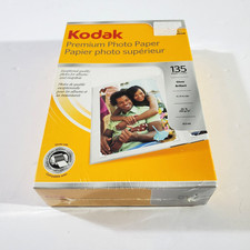 VTG Kodak Premium Photo Paper 4x6 Gloss Brilliant 135 Sheets 8.5 mil NEW Sealed