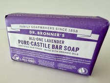 Dr Bronner Organic All-One Lavender Soap Bar | 140g | Pure-Castile |