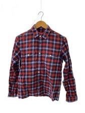 Supreme Long Sleeve Shirt S Cotton RED Check