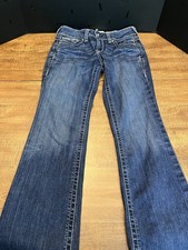 Ariat REAL Denim Bootcut Jeans Women's 28R Western Cowgirl Rodeo Rancher