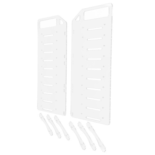 Hard Disk Drive Rack YJY10F 3.5in Transparent Acrylic Separator DIY Assembly FY - Afbeelding 14 van 24