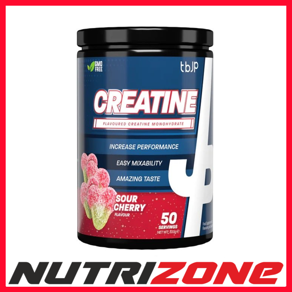 Trained by JP Creatine Monohydrate Muscle Strength, Sour Cherry - 300 grams