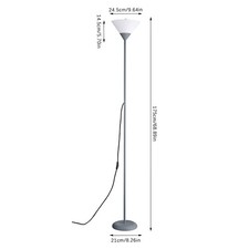 175cm Tall Standard Floor Lamp Tall Uplighter Corner Light for Bedroom Reading
