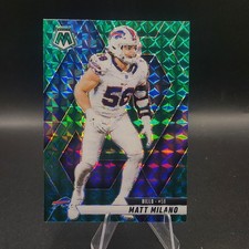 2025 Panini Mosaic - #241 Matt Milano - Green Mosaic Prizm - Buffalo Bills