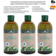 Herbamedicus Eucalipto Olio da Bagno alle Erbe Rilassante e Respirazione Chiara 3x500ml