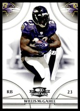 2008 DONRUSS THREADS FOOTBALL CARD WILLIS MCGAHEE #94 BALTIMORE RAVENS 7658
