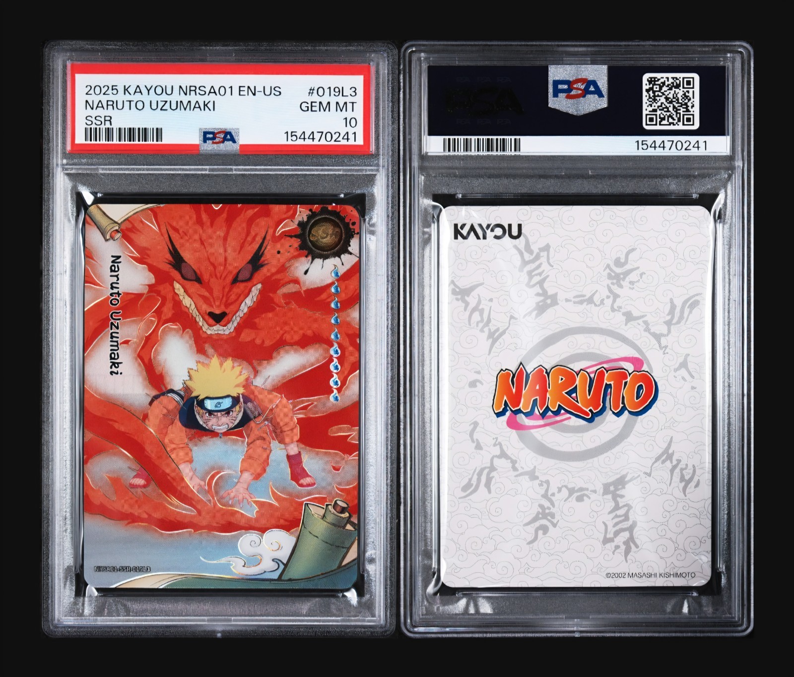 🌟 2025 KAYOU NRSA01 EN-US NARUTO UZUMAKI SSR #019L3 PSA 10 GEM MINT 🌟 view 3