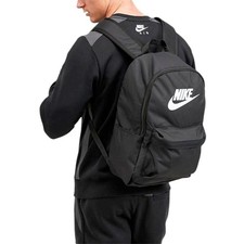 NIKE Heritage Sports Backpack Travel School Gym Work Rucksack Unisex Black Bag