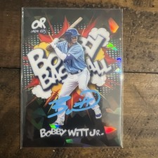2025 Onyx Rips Black Bobby Witt Jr "Bobby Baseball" 9/50 On Card Auto SSP Rare