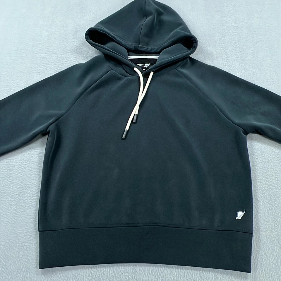 Fundamental Coast Hoodie Womens Extra Small Navy Blue Modal Blend Thumbholes - Image 3 of 4