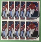 (10) 2025 Bowman Baseball Mike Trout #1 Card Lot - Los Angeles Angels