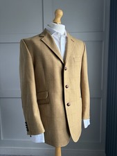 Brook Taverner Saxony Supreme Tweed Patch Blazer Jacket Mens 42R