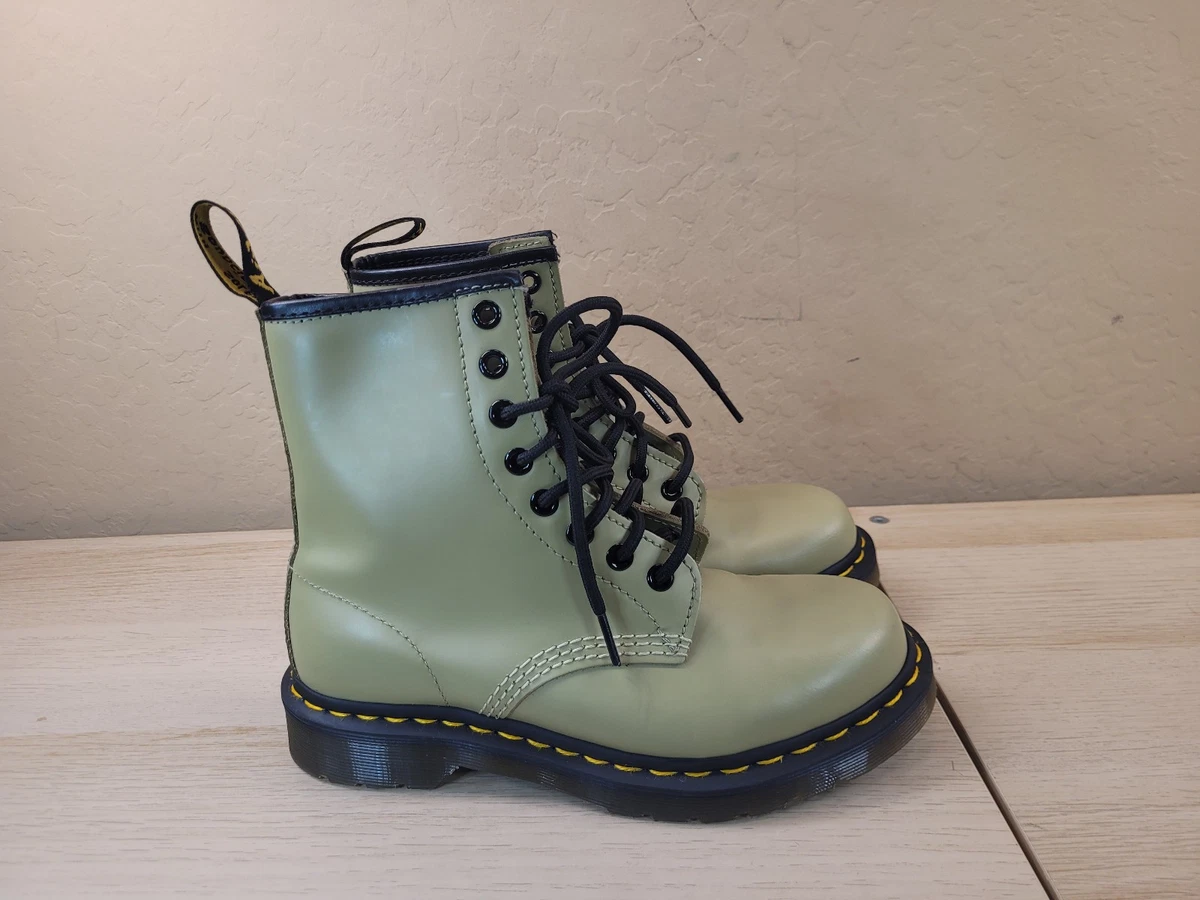 Dr. Martens Weldon Green Canvas Lace Up Oxford Shoes Men 9 / Women 10 A lovely selection from O main image 3