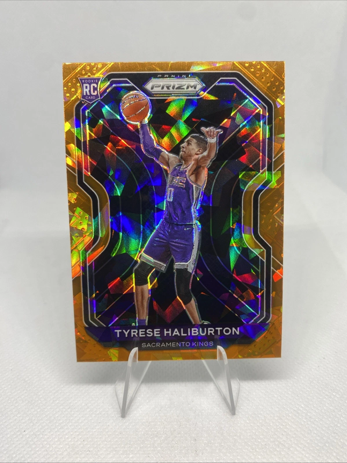 2020-21 Tyrese Haliburton - Orange Cracked Ice Prizm - (RC) # 262
