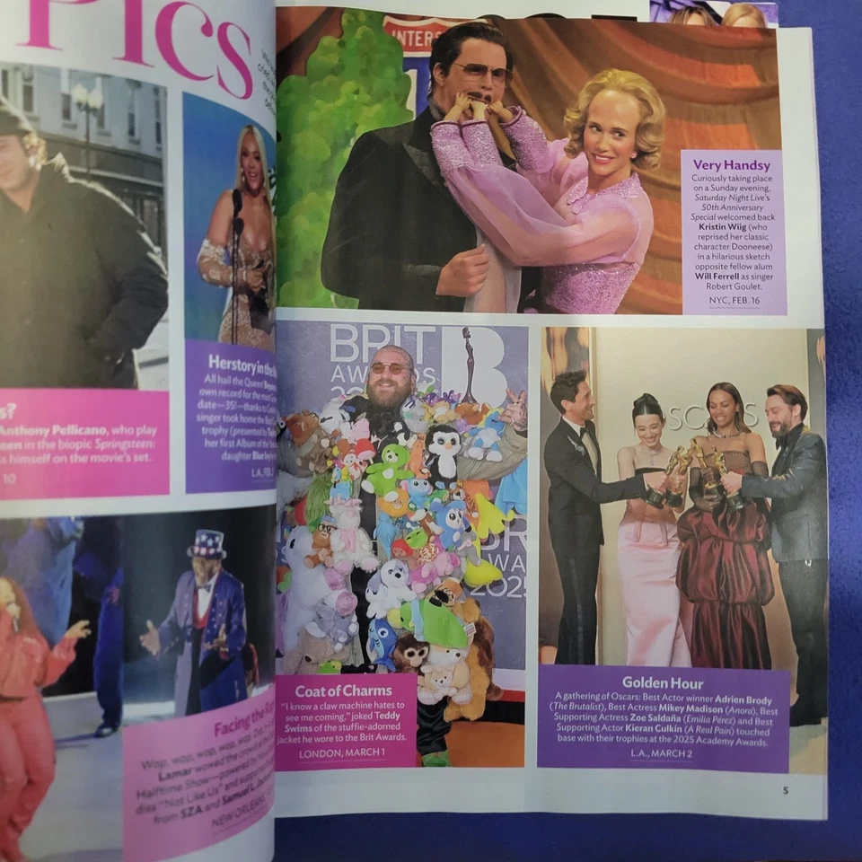 Us Weekly Magazine 2025 Year In Review ~ The Biggest Moments In Movies TV & More - Image 4 of 4