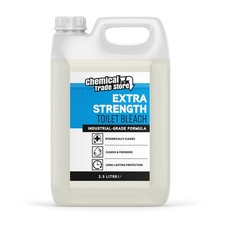 Thick Toilet Bleach 2.5L Powerful Cleaner for Bathrooms Drains & Floors 3.26 per litre