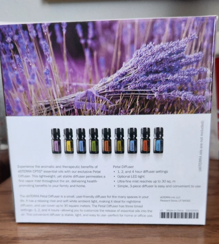 Difusor de pétalos Doterra aromaterapia aceite esencial niebla ultrasónica luz LED USADO EN EXCELENTE ESTADO Foto 2 de 4