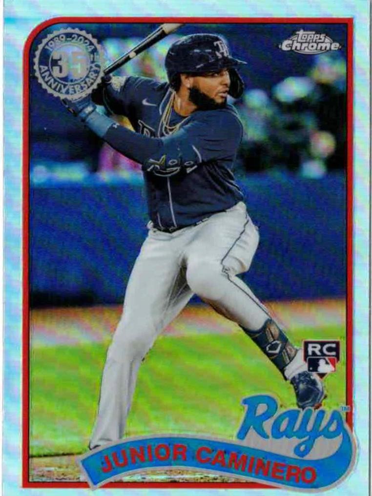 2024 Topps Chrome #89CB-15 Junior Caminero 1989 Topps Baseball 35th Anniversary