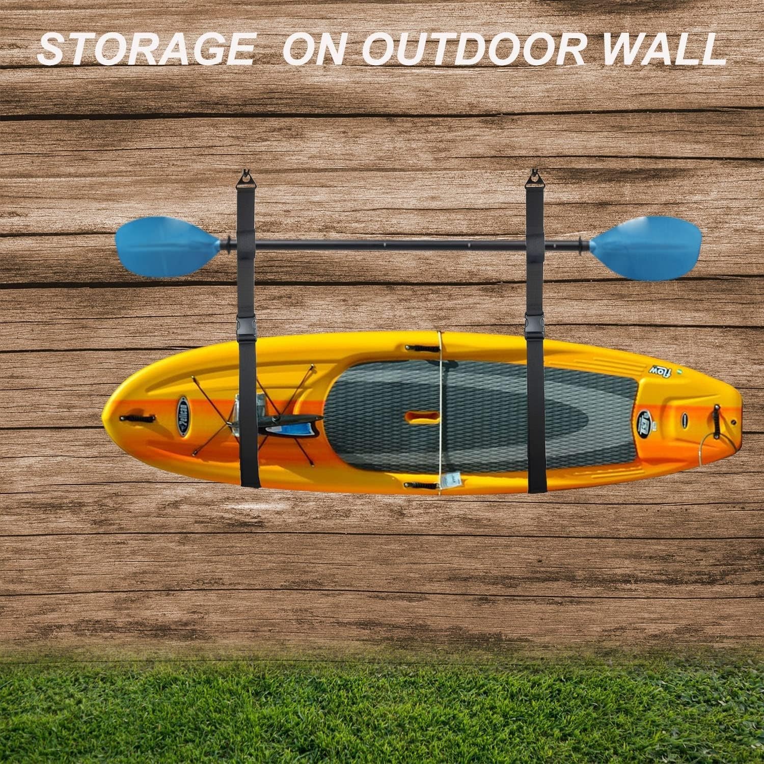 Kayak Wall Hanging Storage Straps, Adjustable Nylon Hoist Sling for Garage