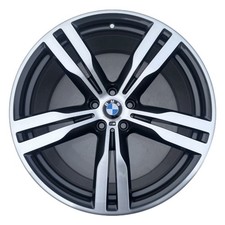 BMW 6 7 SERIES 20" INCH 648M ORBIT GREY DIAMOND CUT REAR ALLOY WHEEL 10J 7850582