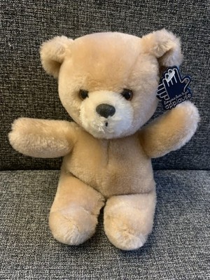 Vintage Applause Teddybär Plüsch mit Etikett 9 Zoll