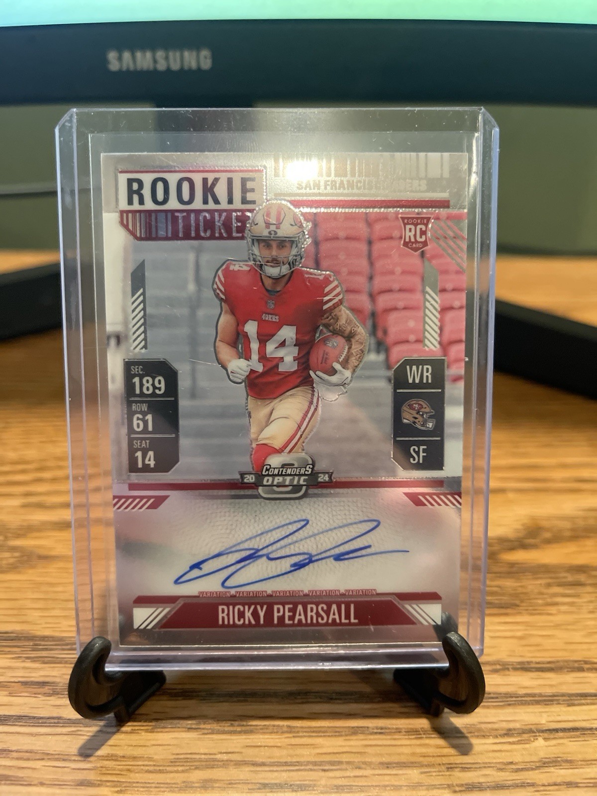 2024 Panini Contenders Optic - Rookie Ticket Autograph Variation Ricky Pearsall