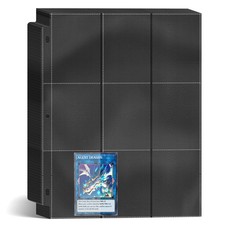 450 Pockets Trading Baseball Card Sleeves Binder, 25 Pages 450 Pockets, Black