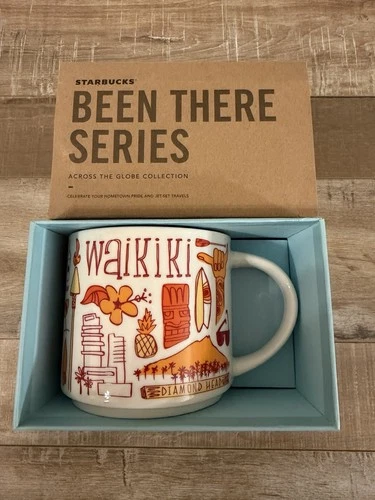 Mug Cup 14oz Starbucks Hawaii Collection -WAIKIKI Been There Series NEW