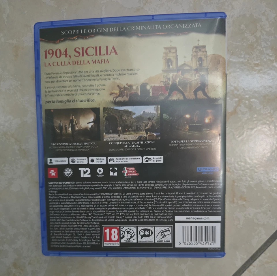 Mafia Terra Madre PS5 Multilingua ITA Gioco Sony PlayStation 5 Italiano, foto 2 di 3