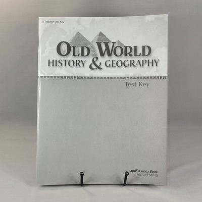 Old World History & Geography Test Key A Beka Book Teacher's Ed 5th Edition