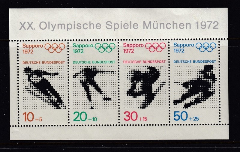 Germany #C152A 1972 OLYMPIC SouvSheet (Mint NEVER HINGED) cv$15.00
