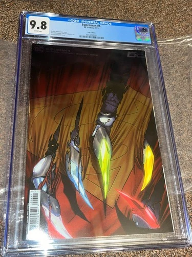 Superman 4, Jamal Campbell Foil 1:100 Variant  Cover, CGC Graded 9.8