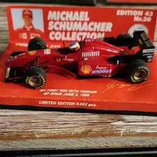 Minichamps 1:43 1996 Ferrari F 310 Michael Schumacher GP Spain Ltd Ed w/ Case