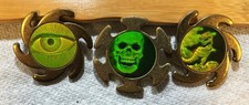 3 HOLOGRAM  SLAMMERS T-REX  SKULL EYE  BRASS ...