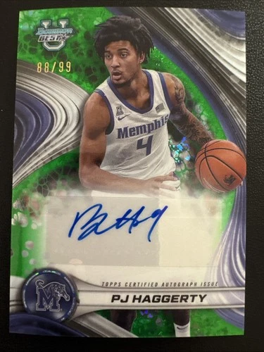 2024 Bowman U Best of Green Mini-Diamond Refractor /99 PJ Haggerty Auto