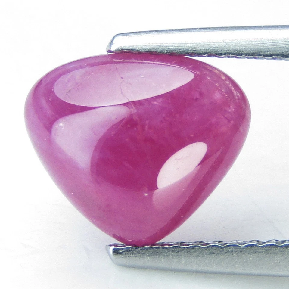3.45Cts Natural Amazing Mozambique Ruby Trillion Cabochon Collection Gemstone - Image 4 of 4