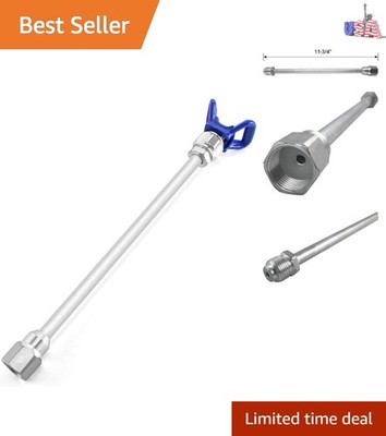 Airless Paint Spray Gun, Extension Pole Rod & Nozzle Tip Guard Protector, 11 ...