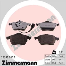 Zimmermann 23392.900.1 brake pad set, disc brake for Audi, Seat, Skoda, VW, VW (FAW)